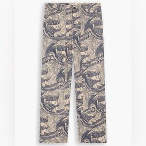 Dockers Utility Loose Fit Vintage Ocean and Ship Motif Pants 28 x30 NWT